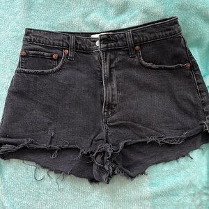 COPY - Abercrombie & Fitch Black Cut Off Short Curve Love